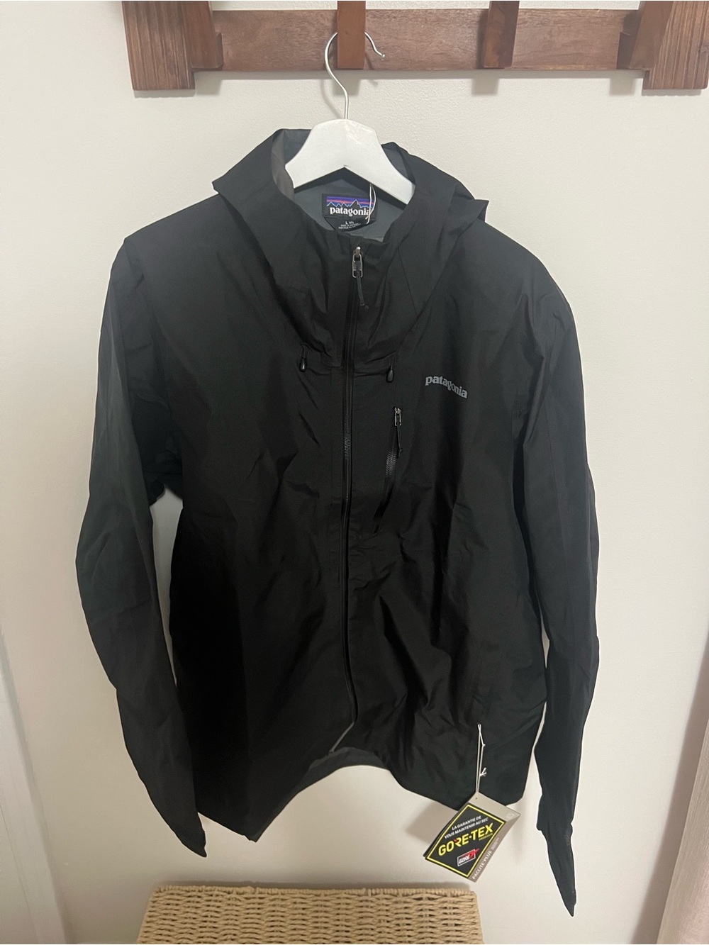 Patagonia Black Men's Rain Jacket with Hood